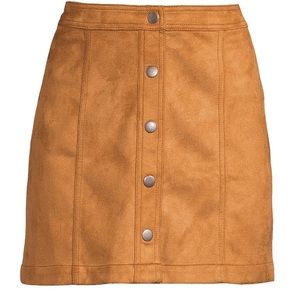 Faux Suede Skirt